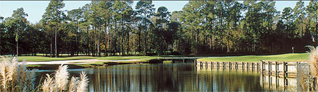 Golf Course Lake Scene